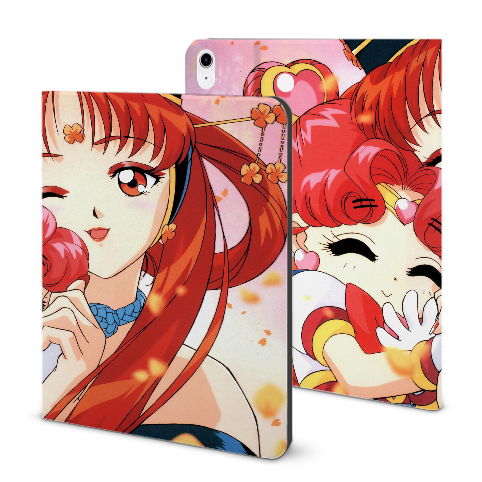 （画像用） 美少女戦士セーラームーン Sailor Moon IPad ケース ブック型 PUレザー TPU 耐衝撃 軽量 薄型 ペン収納なし 全面保護 IPad 各モデル対応